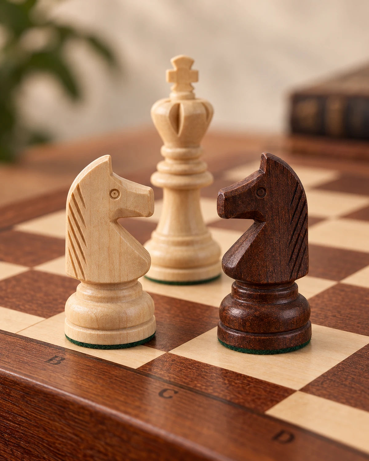 Jeu d’échecs Olympic petit modèle — détail des pièces