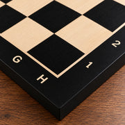 Échiquier seul de tournoi n°4 noir — détail de la bordure