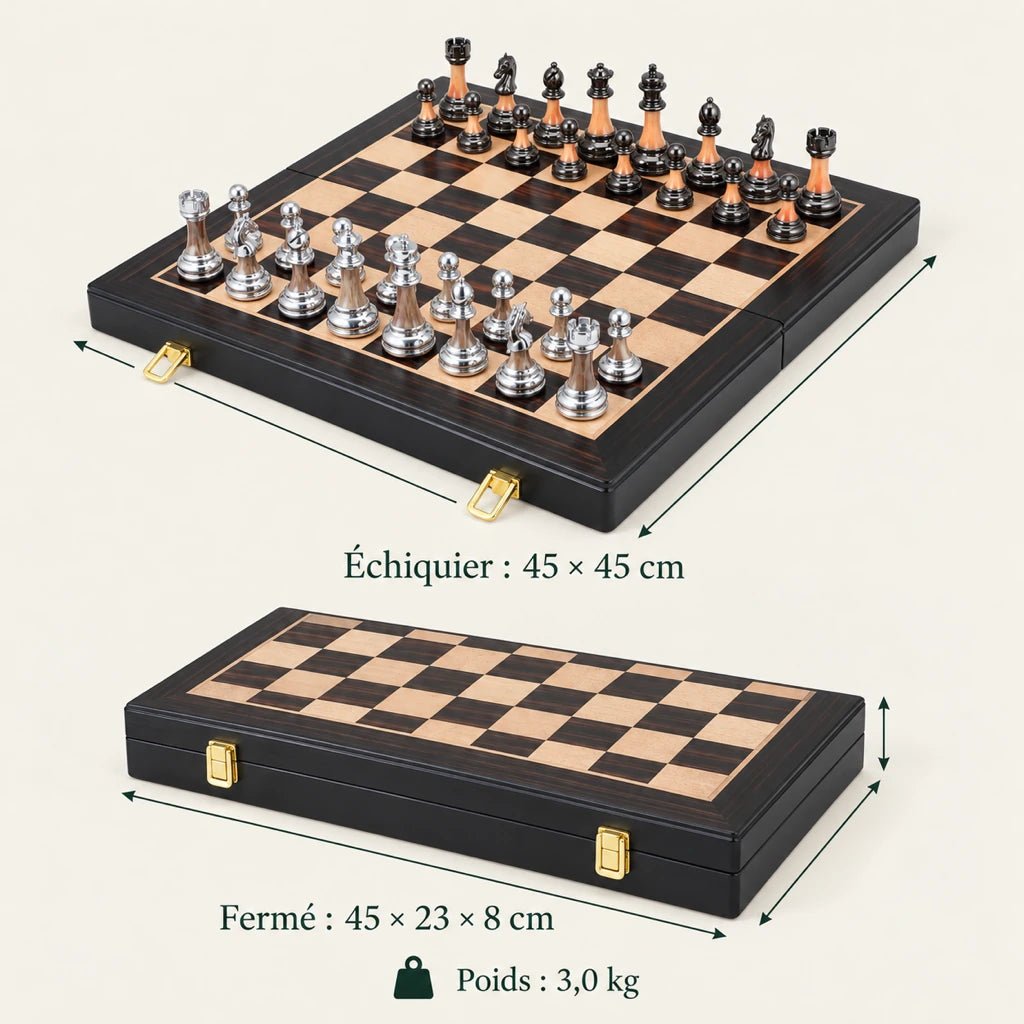 Jeu d’échecs Le Luxembourg — dimensions