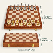 Jeu d’échecs Le Médaillon — dimensions