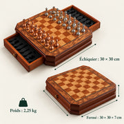 Jeu d’échecs Le Montparnasse — dimensions