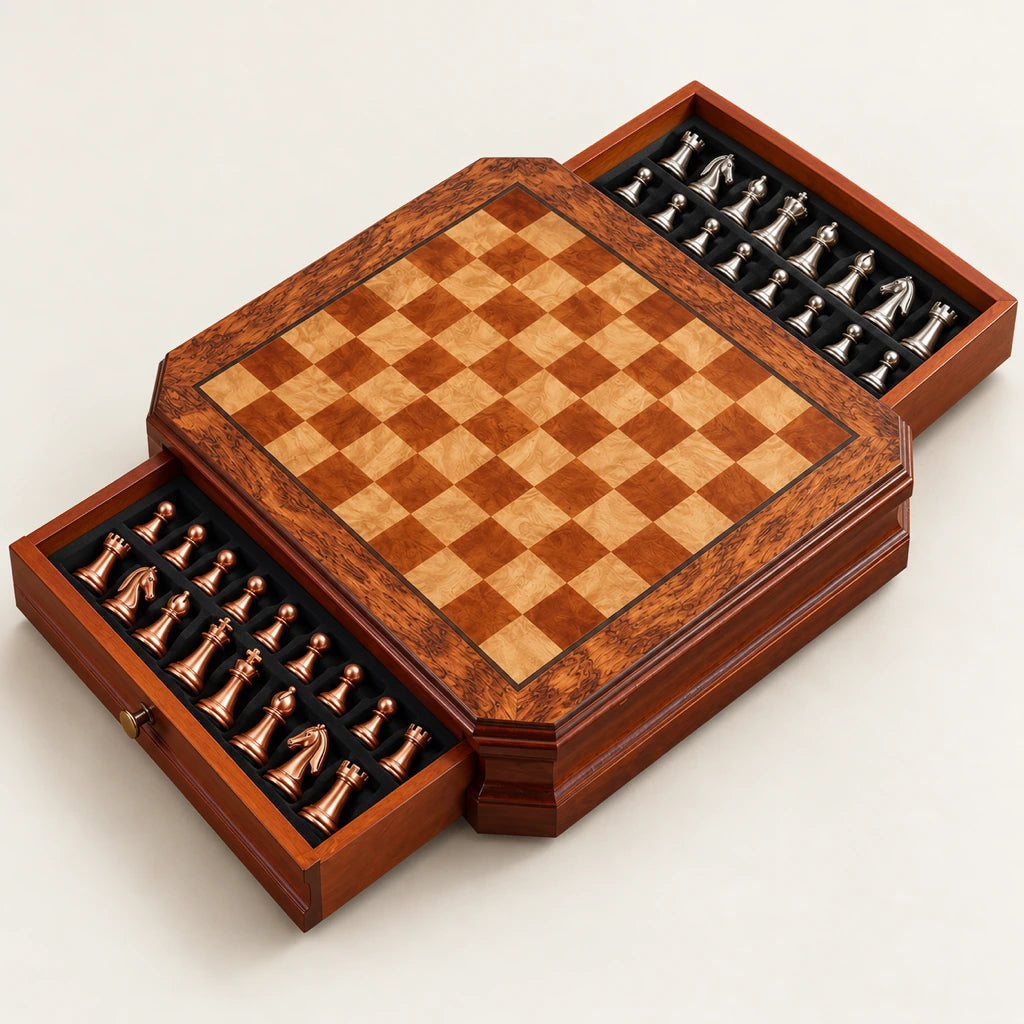 Jeu d’échecs Le Montparnasse — rangement des pièces