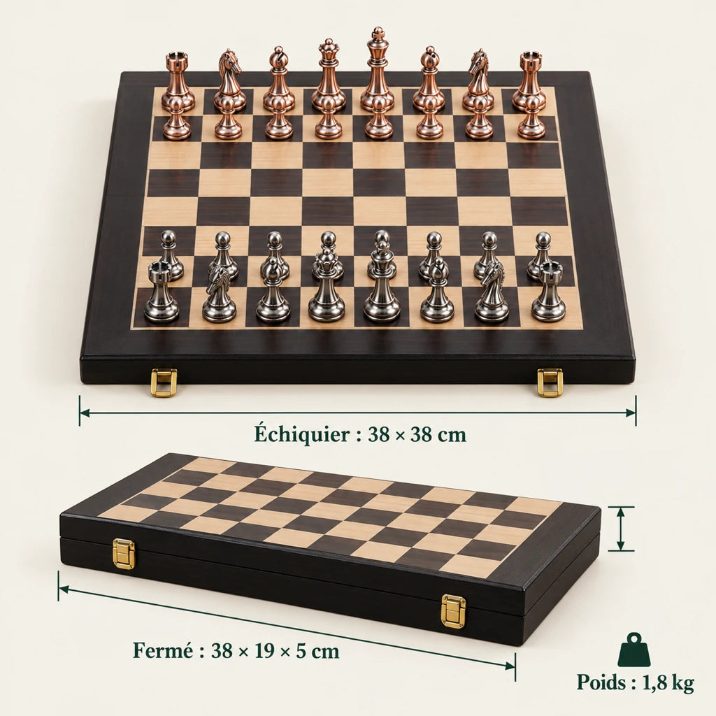 Jeu d’échecs Le Rivoli — dimensions