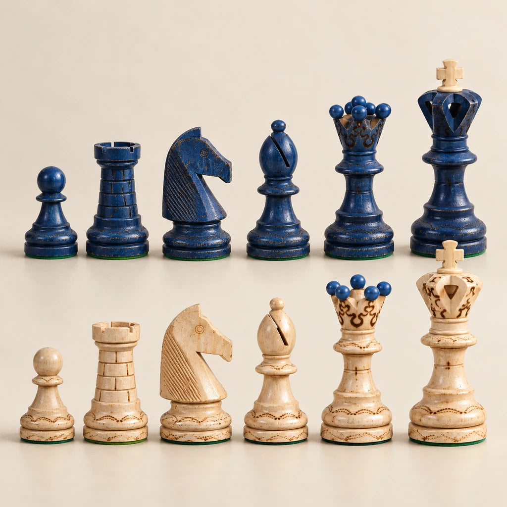 Jeu d’échecs Le Diplomate — rangée des pièces