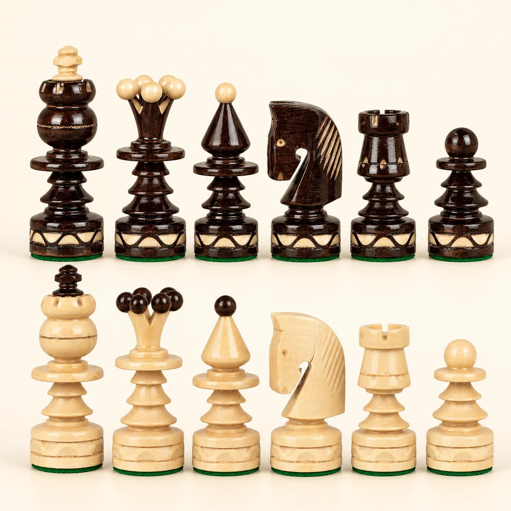 Jeu d’échecs Le Noël — rangée des pièces