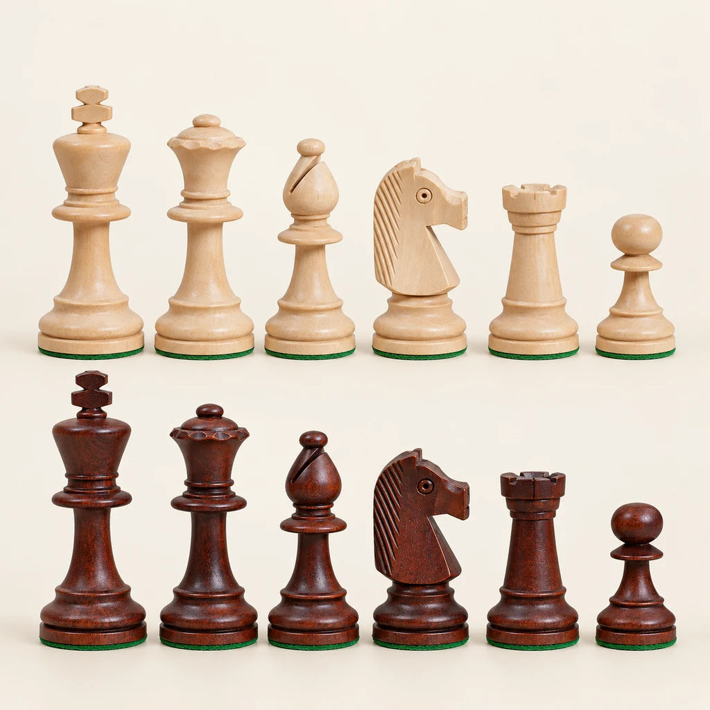 Jeu d’échecs Le Sénéchal — rangée des pièces