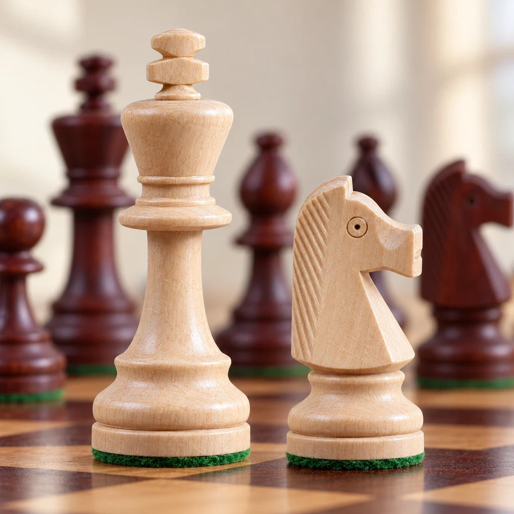 Jeu d’échecs Le Sénéchal — détail de la sculpture