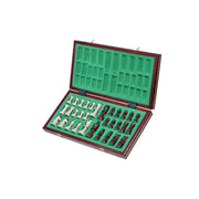 Jeu d’échecs Le Sénéchal — coffret ouvert, pièces rangées