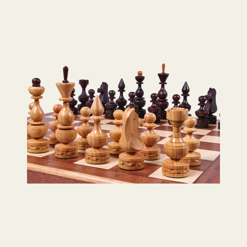 Jeu d’échecs Le Prélude — rangée des pièces