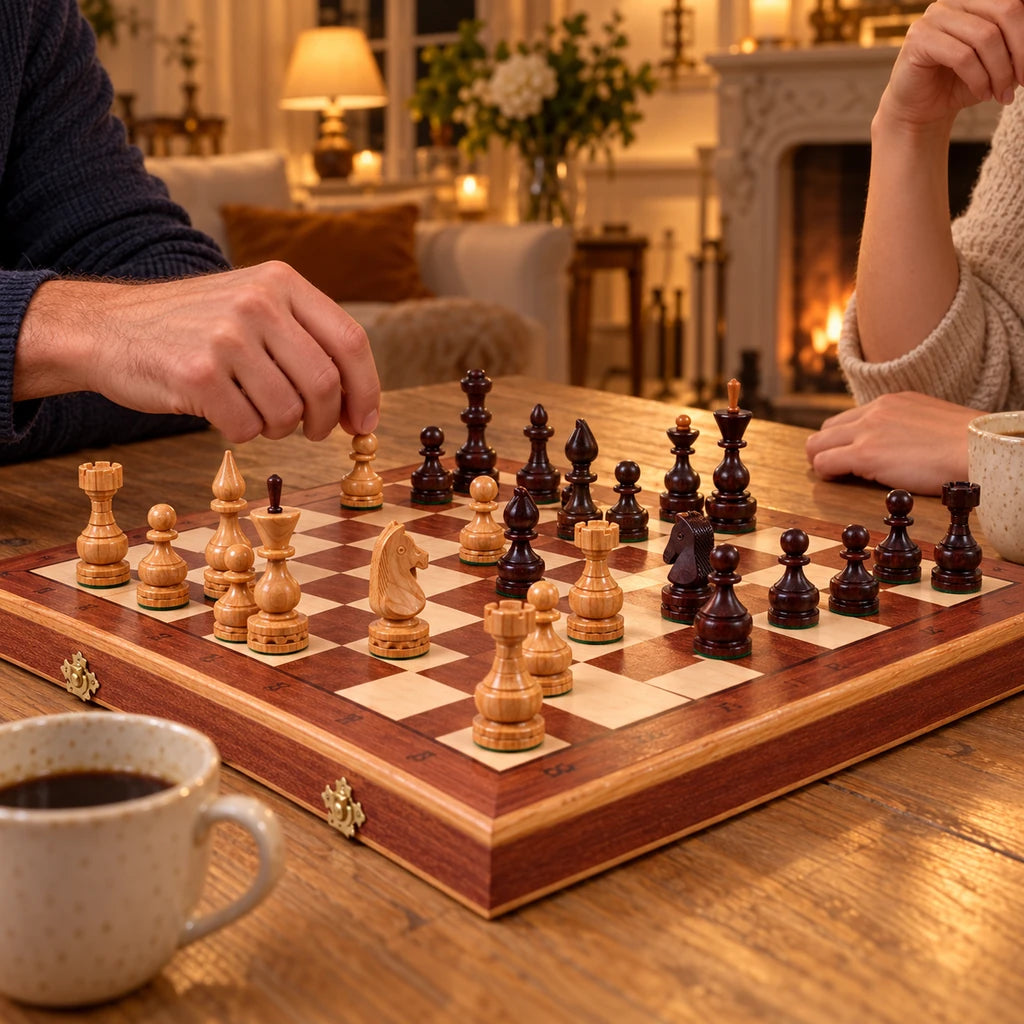 Jeu d’échecs Le Prélude — partie en cours