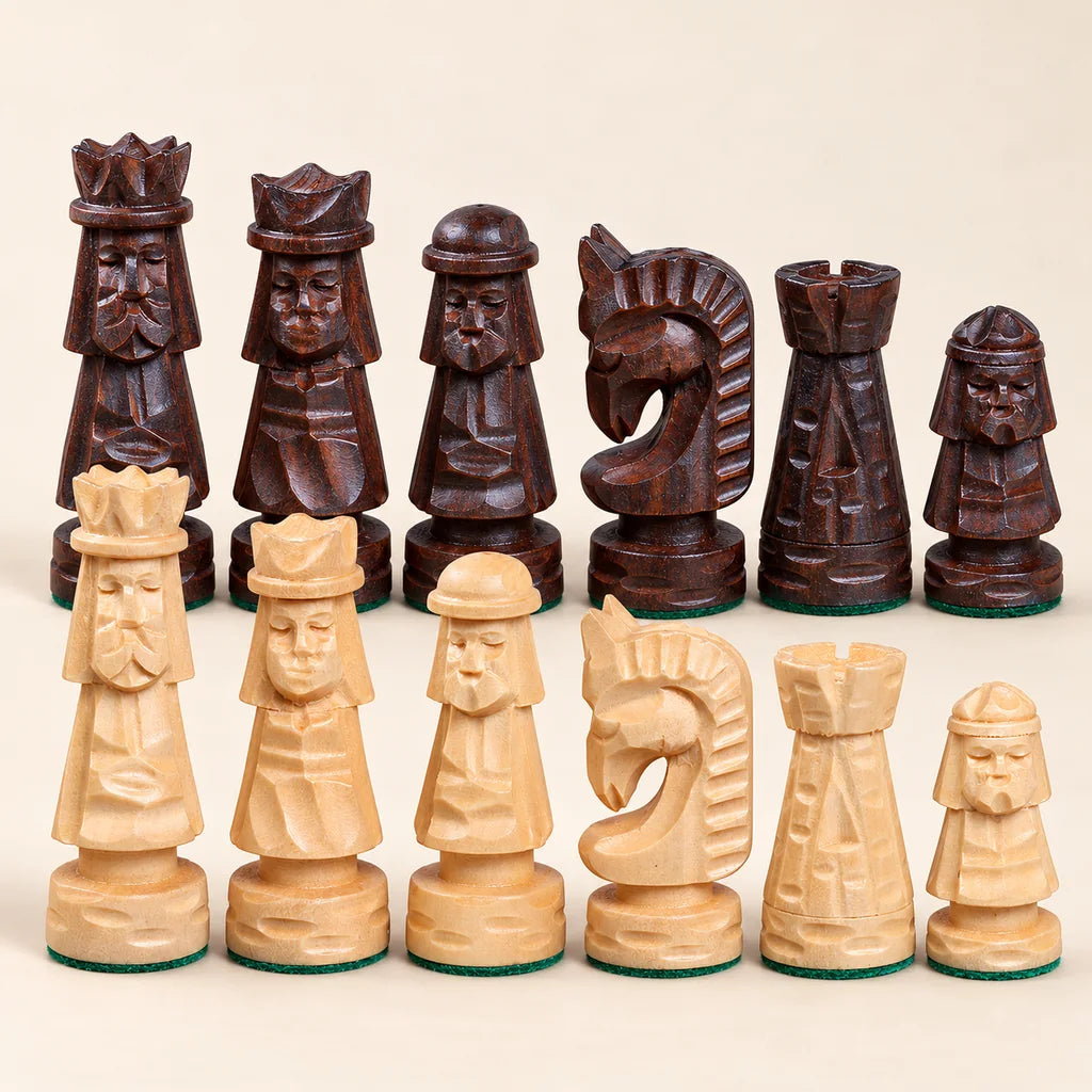 Jeu d’échecs Le Tatras — rangée des pièces