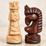 Jeu d’échecs Le Tatras — détail de la sculpture