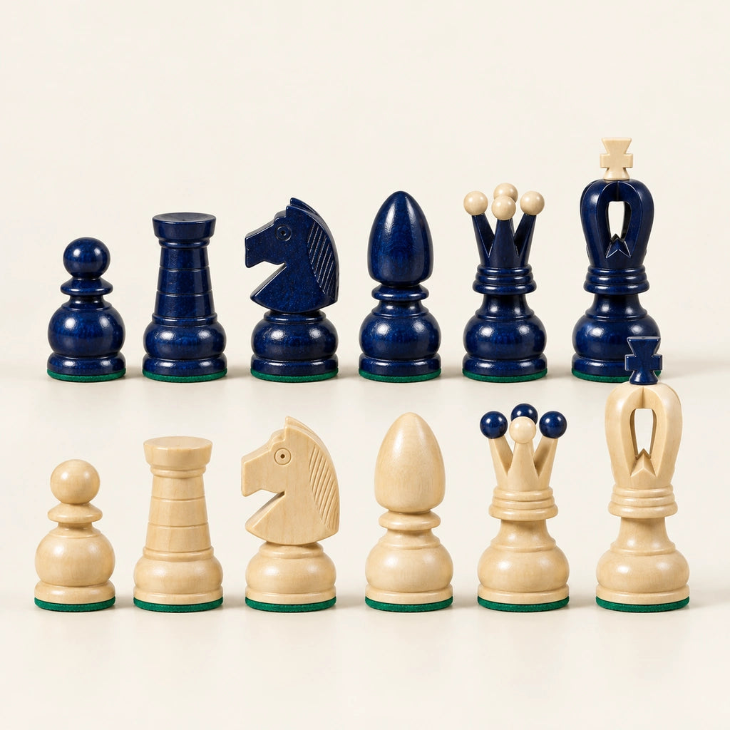 Jeu d’échecs Le Saphir — rangée des pièces