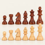 Jeu d’échecs Le Nomade ébène — rangée des pièces