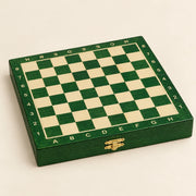 Jeu d’échecs Le Petit Nomade vert — coffret fermé