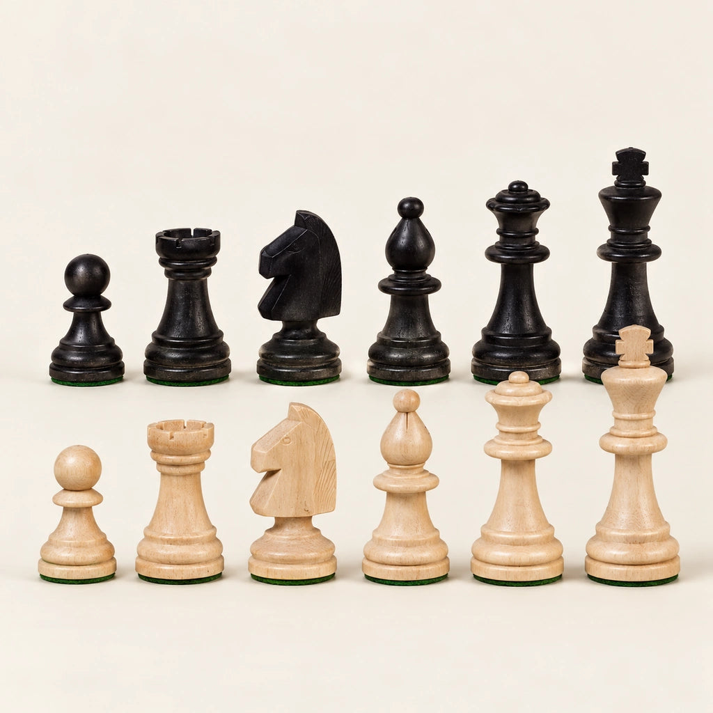 Jeu d’échecs Le Nomade noir — rangée des pièces
