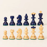 Jeu d’échecs L’Opaline — rangée des pièces