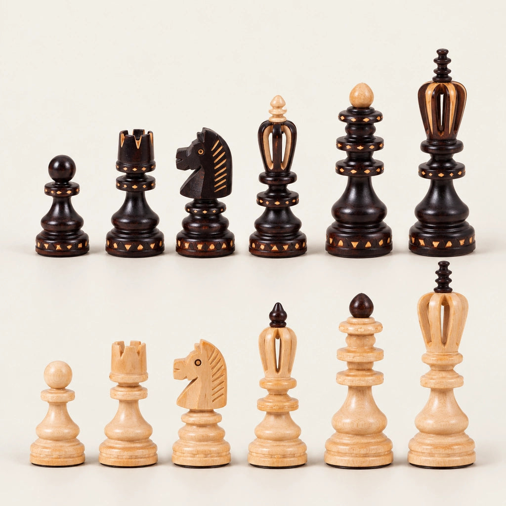 Jeu d’échecs L’Empereur — rangée des pièces