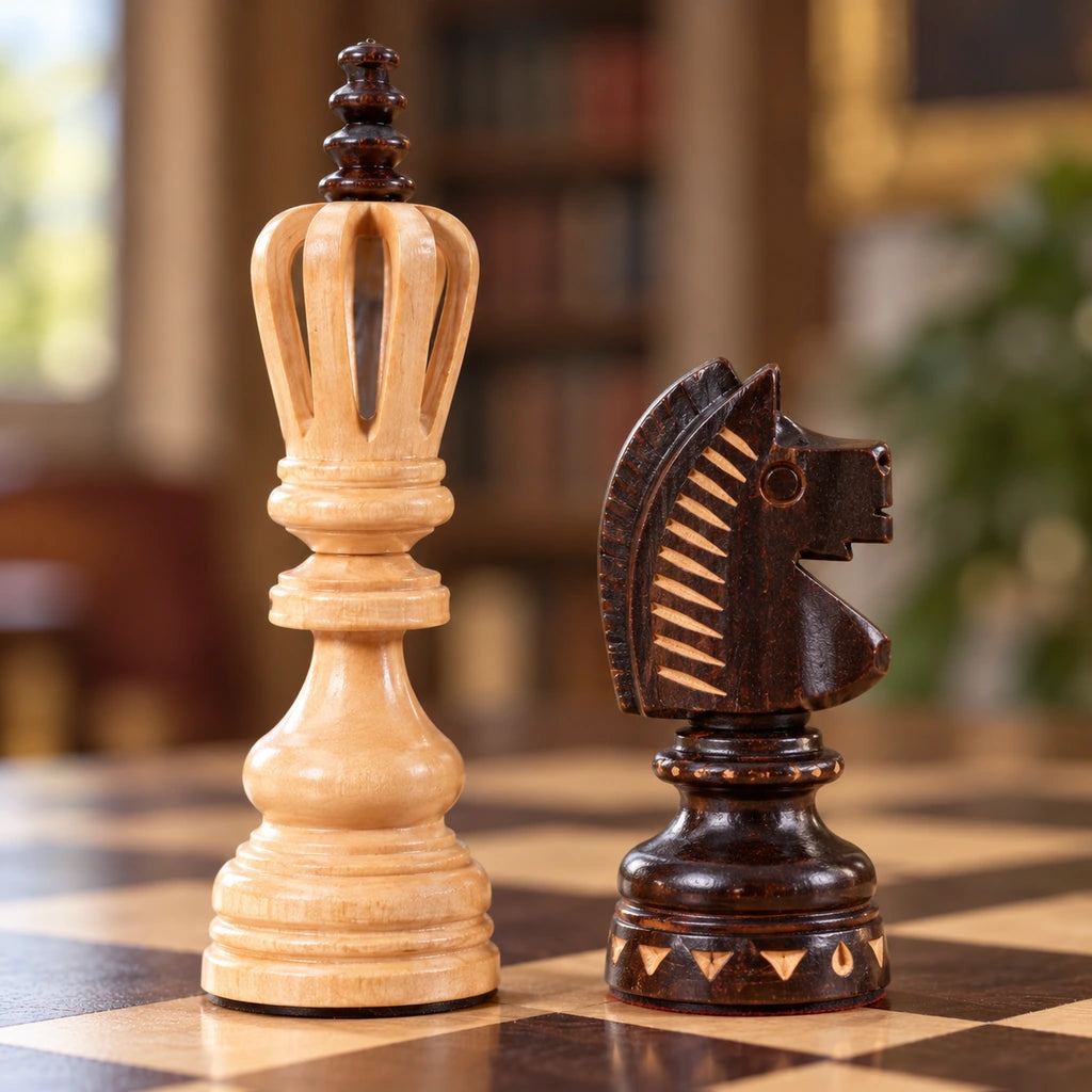 Jeu d’échecs L’Empereur — détail de la sculpture