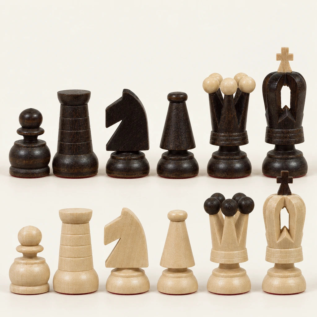 Jeu d’échecs Le Petit Trianon — rangée des pièces