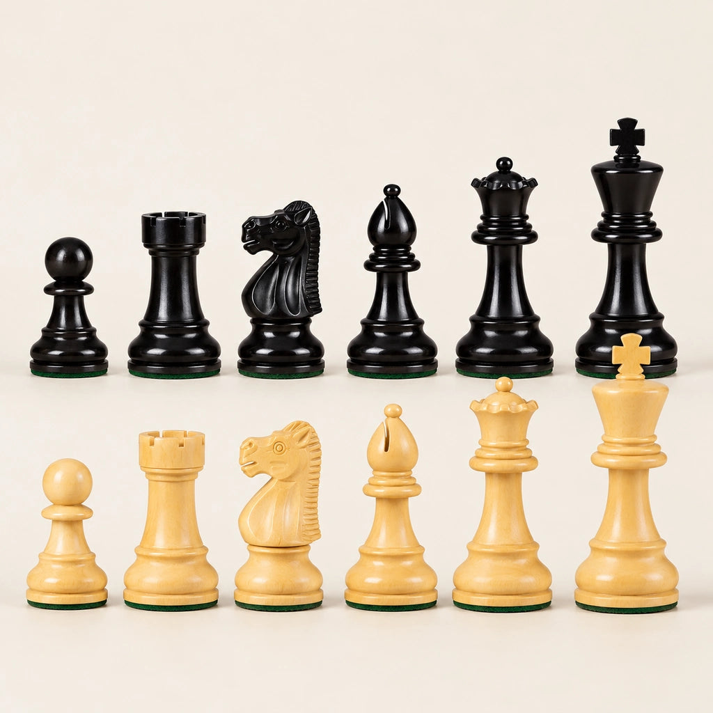 Jeu d’échecs Le Régence n°4 — rangée des pièces