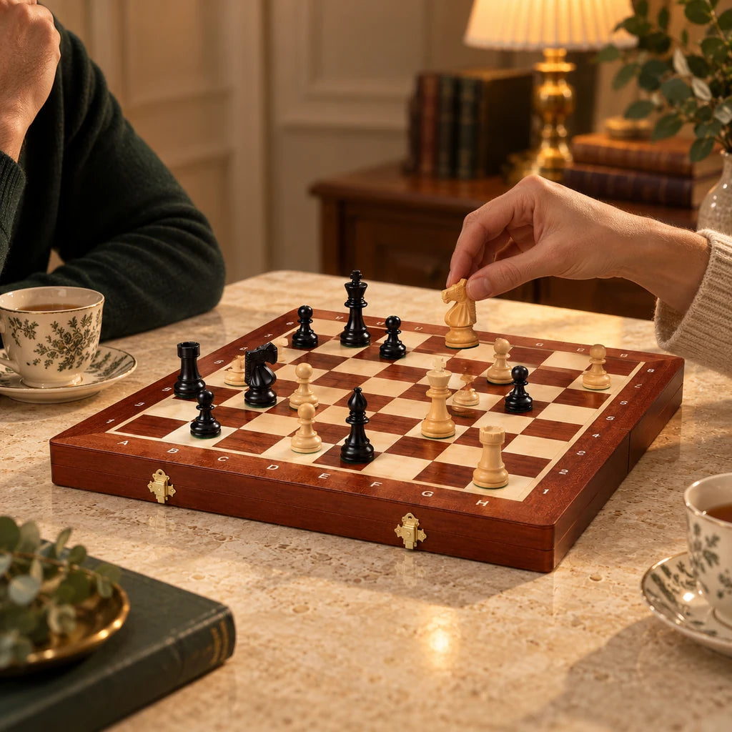 Jeu d’échecs Le Régence n°4 — partie en cours