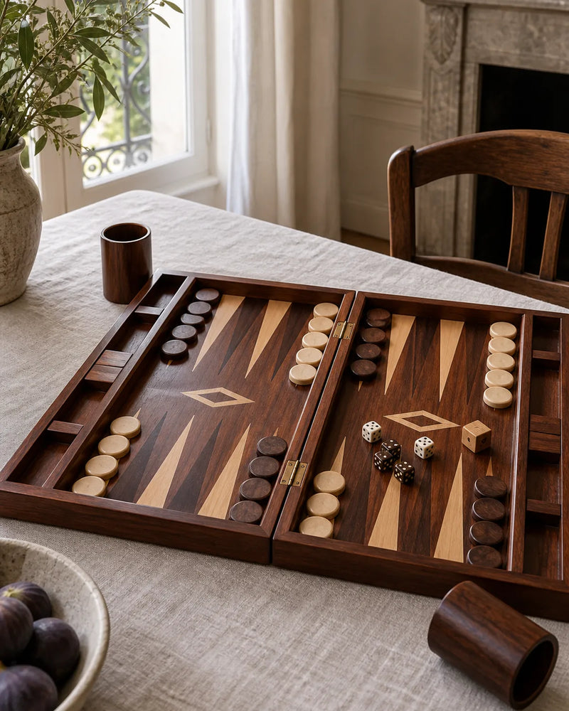Backgammon Acajou — 01 ambiance