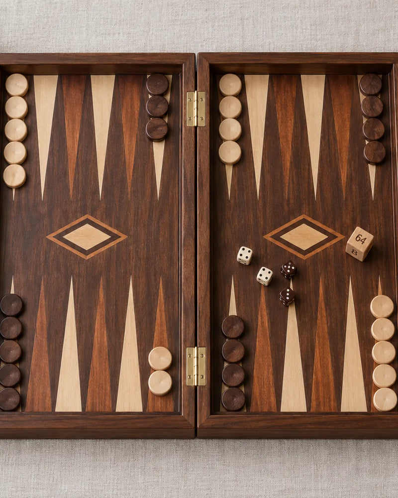 Backgammon Acajou — 02 dessus