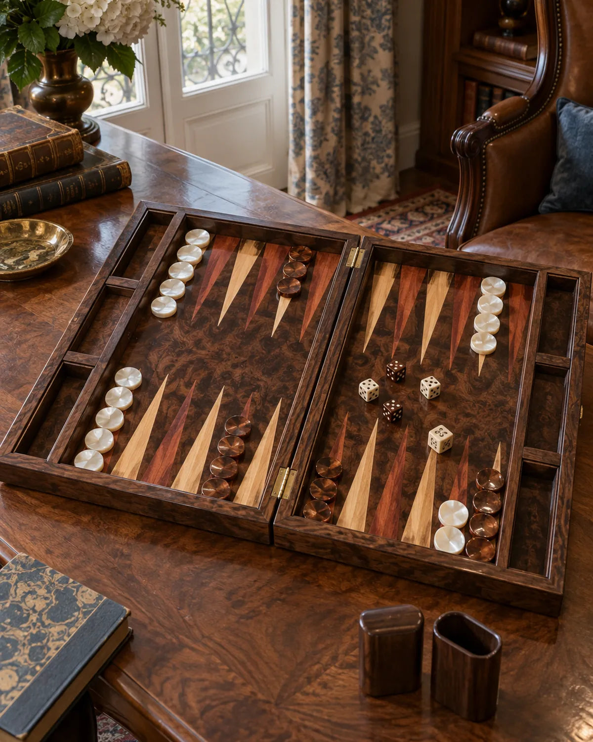 Backgammon Noyer de Californie — 01 ambiance