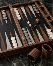 Backgammon Noyer & Chêne noir — 04 jetons des