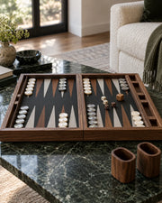 Backgammon Noyer & Chêne noir — 05 profil