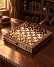 Jeu dans un intérieur élégant