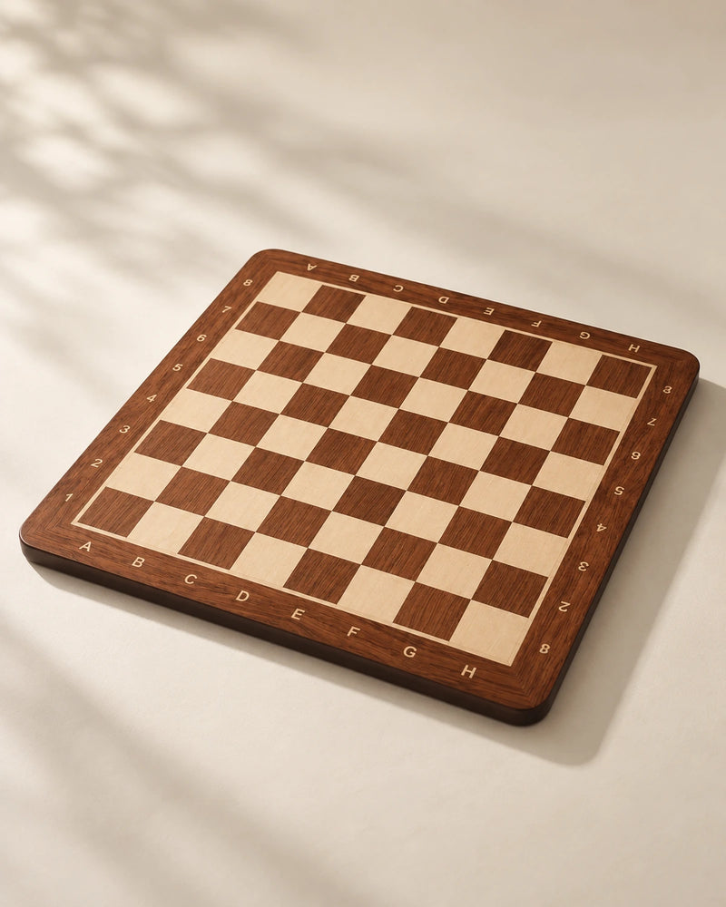Échiquier n°5 Padouk & Érable — 48 cm — vue 1