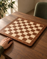 Échiquier n°5 Padouk & Érable — 48 cm — vue 5