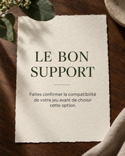Personnalisation — faire confirmer le support