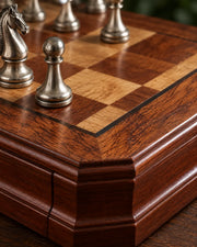 Jeu d’échecs aux finitions cuivrées et argentées — vue 6