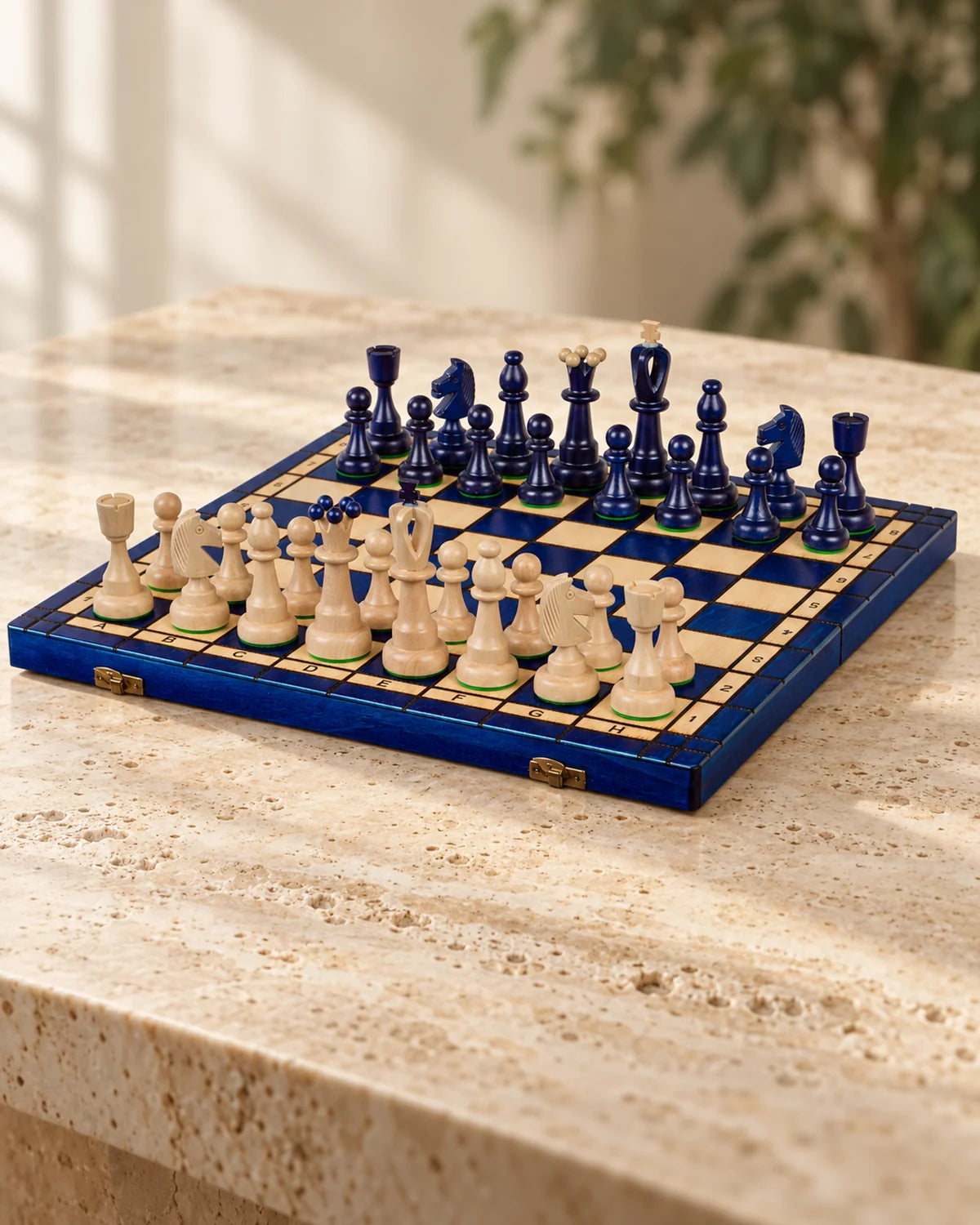 Jeu d’échecs ACE bois avec rangement