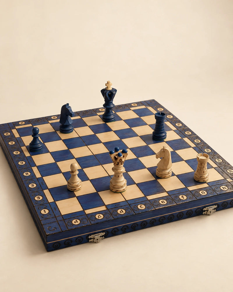Jeu d’échecs Ambassador bois — vue d’ensemble