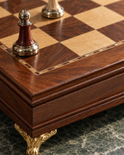Jeu d’échecs aux accents dorés — vue 6