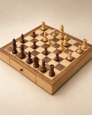 Jeu d’échecs aux teintes naturelles — vue 1