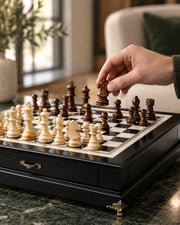 Jeu d’échecs noir décoratif — vue 5