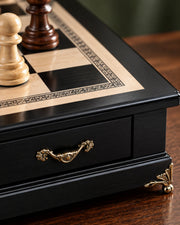 Jeu d’échecs noir décoratif — vue 6