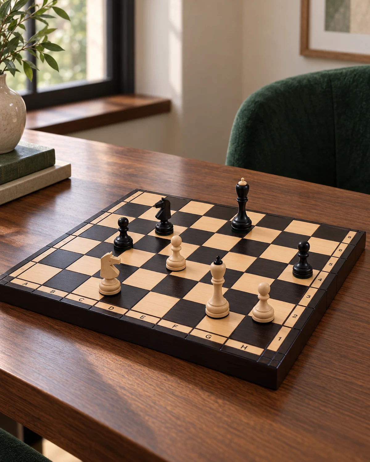 Jeu d’échecs Classic bois — mise en situation