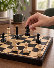Jeu d’échecs Classic bois — pièce en main