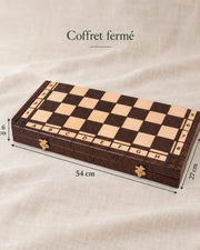Jeu d’échecs Indian en bois — vue 4