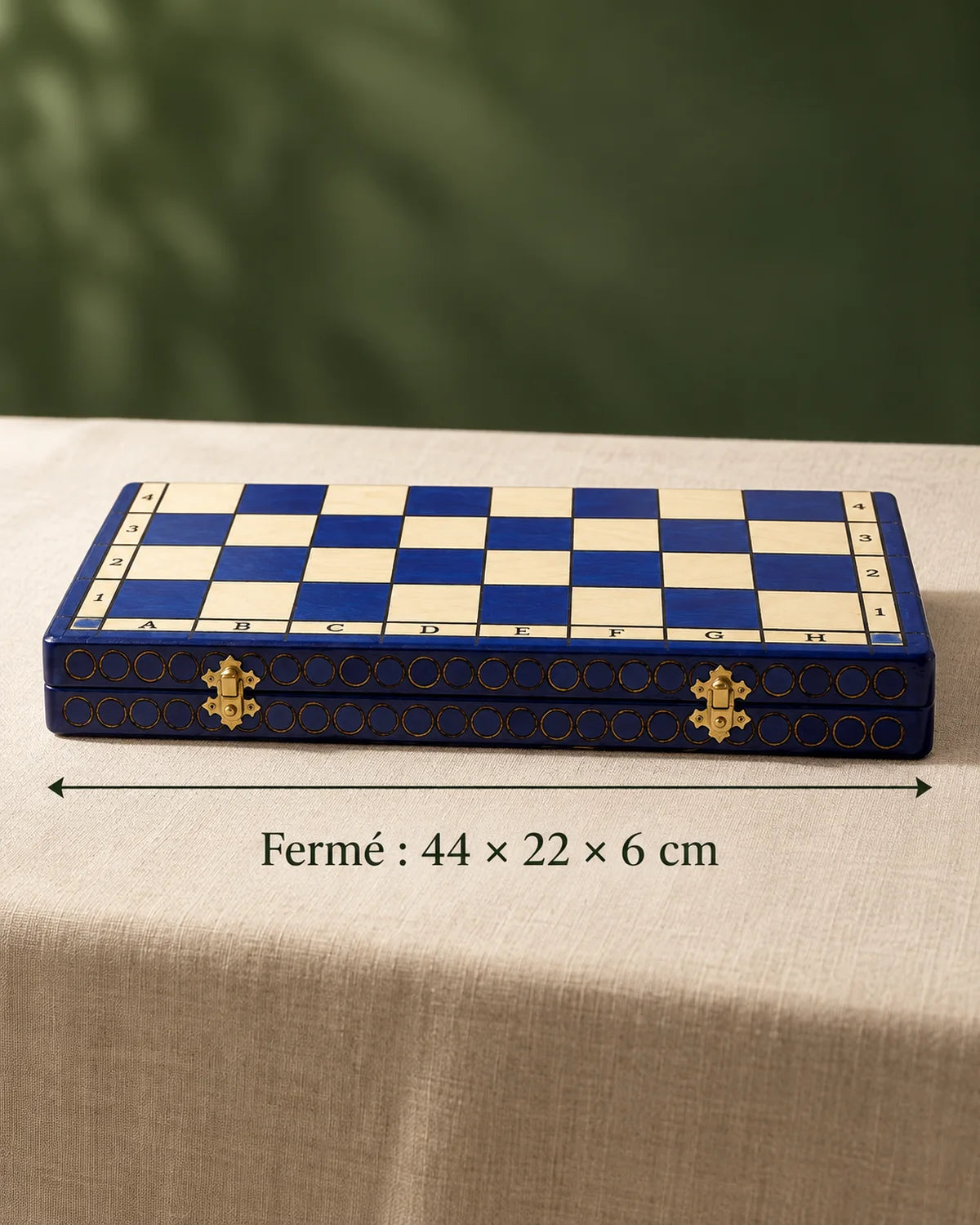 Jeu d’échecs King's grand modèle — vue de profil