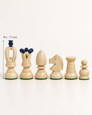 Jeu d’échecs King's grand modèle — détail des matières