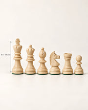 Jeu d’échecs Olympic petit modèle — détail des matières