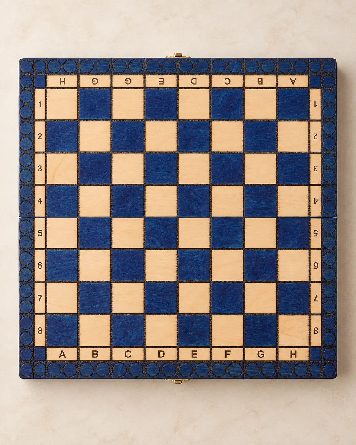 Jeu d’échecs Pearl petit modèle — vue du dessus