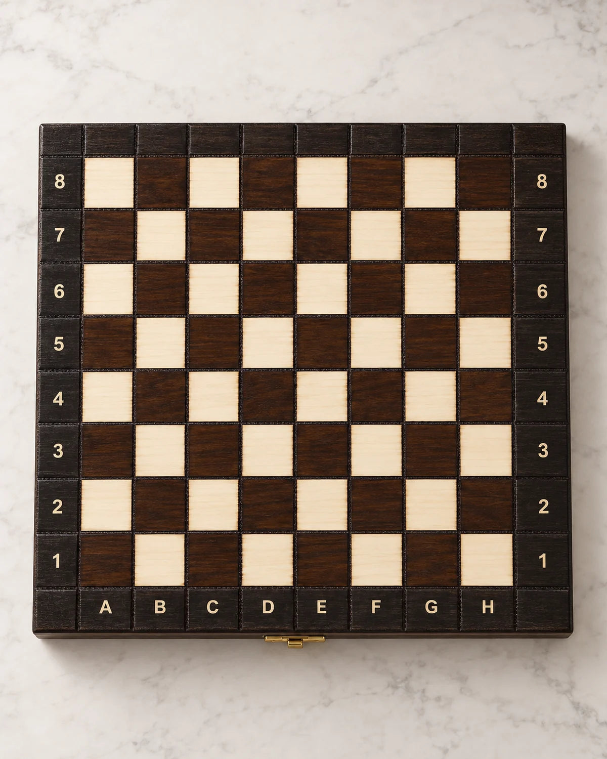 Jeu d’échecs scolaire magnétique — vue du dessus